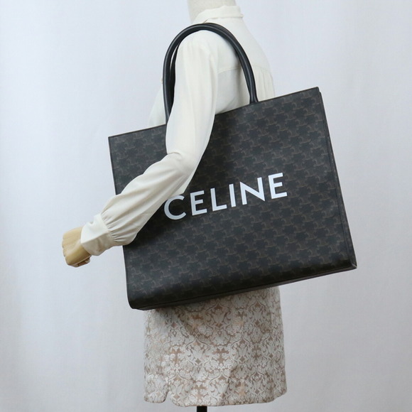 CELINE Celine Horizontal Cabas 197012CIM.38SI Tote Bag PVC Unisex - Picture 7 of 8
